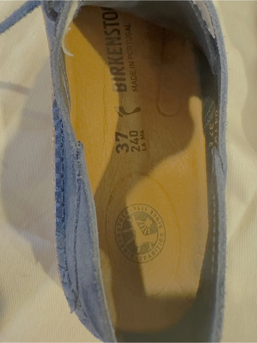 Birkenstock Navy Suede Gary Flat Lace-Up Casual Shoes Size 37E